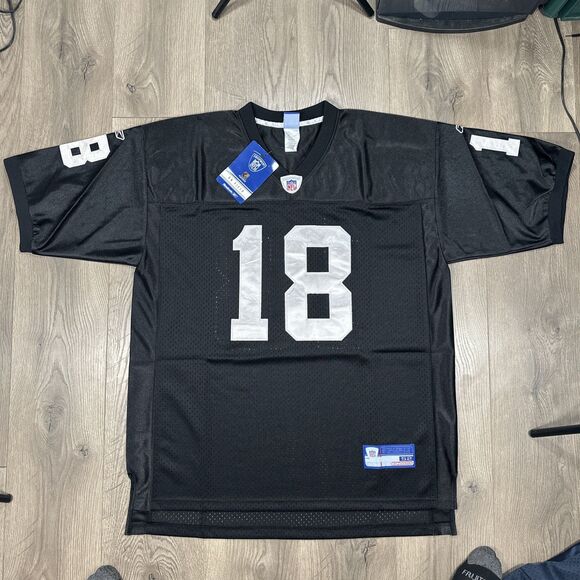 Oakland Raiders Randy Moss Authentic NFL Football Jersey Reebok 52 Size XXL Tag - Picture 1 of 8